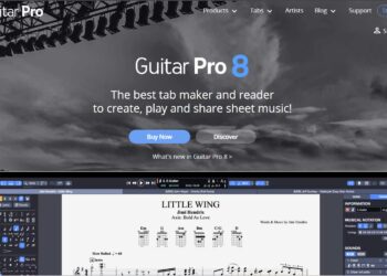 A tablature editor software for guitar, bass, and other fretted instruments.