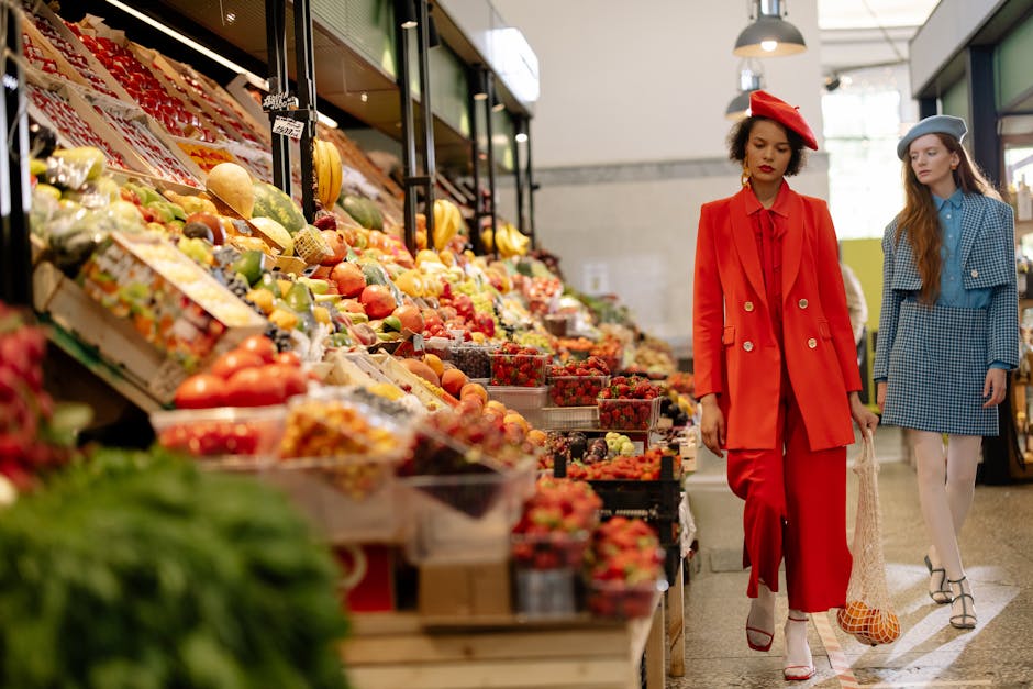 French woman selecting vegetables at Aligre Market Paris