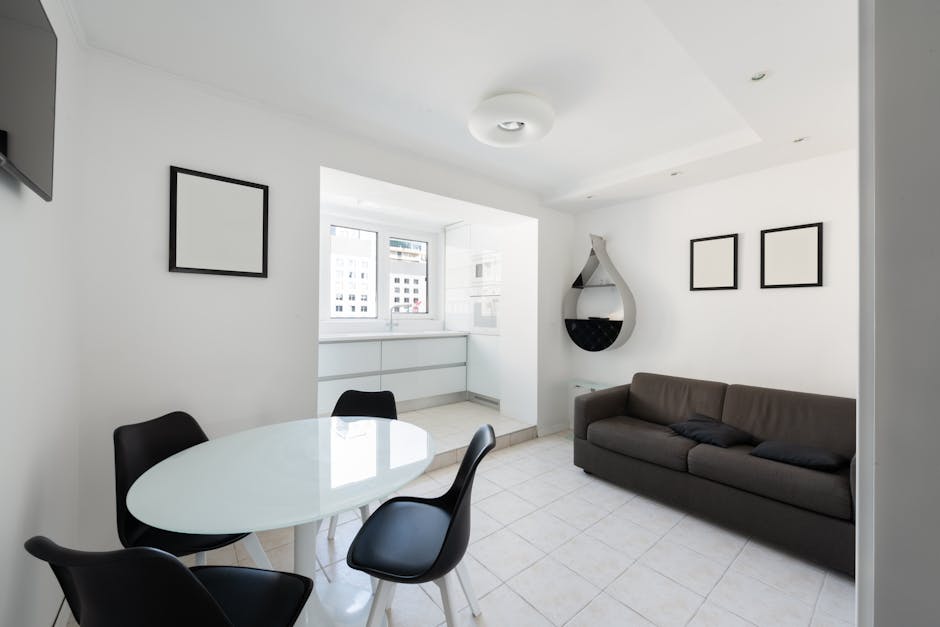 Minimalist apartment interior Saint-Germain Paris