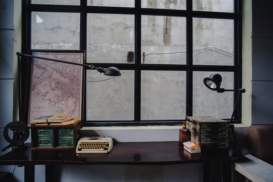 minimalist Paris apartment interior with vintage furniture